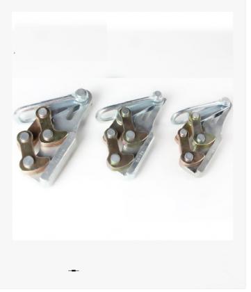 Double peach ground wire clamp